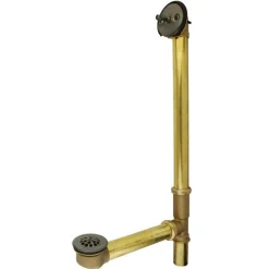 Kingston Brass Made to Match 18" Trip Lever Waste and Overflow with Grid
