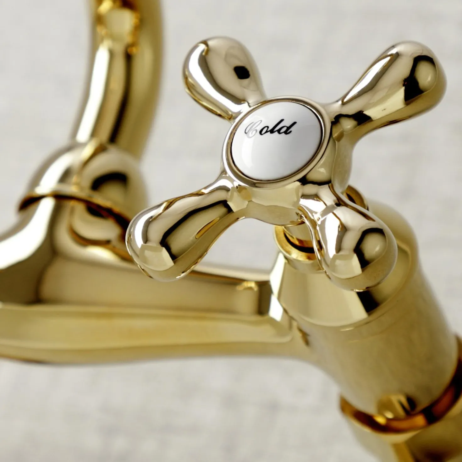 Kingston Brass Magellan 6" Adjustable Center Wall Mount Kitchen Faucet