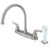 Kingston Brass Magellan Centerset 4-Hole Kitchen Faucet