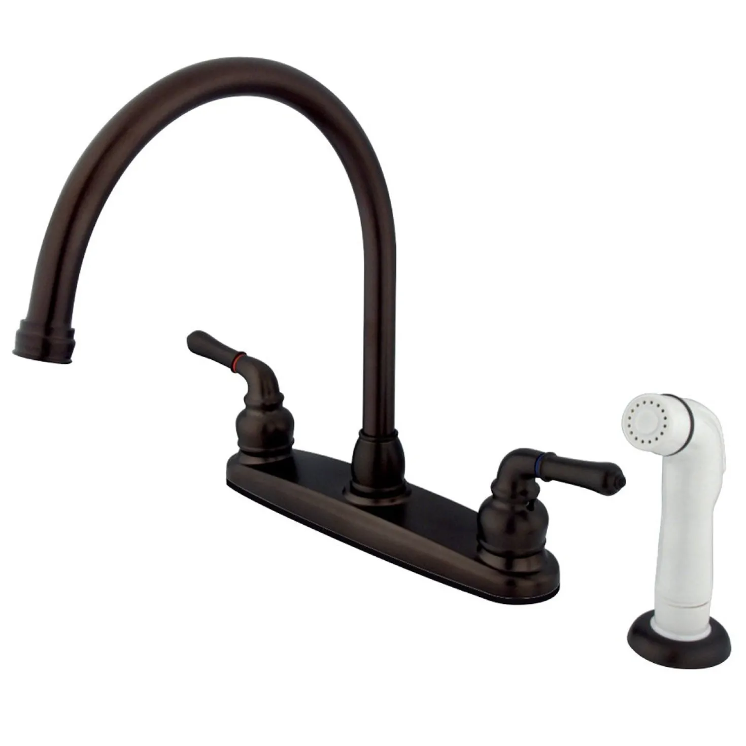 Kingston Brass Magellan Centerset 4-Hole Kitchen Faucet