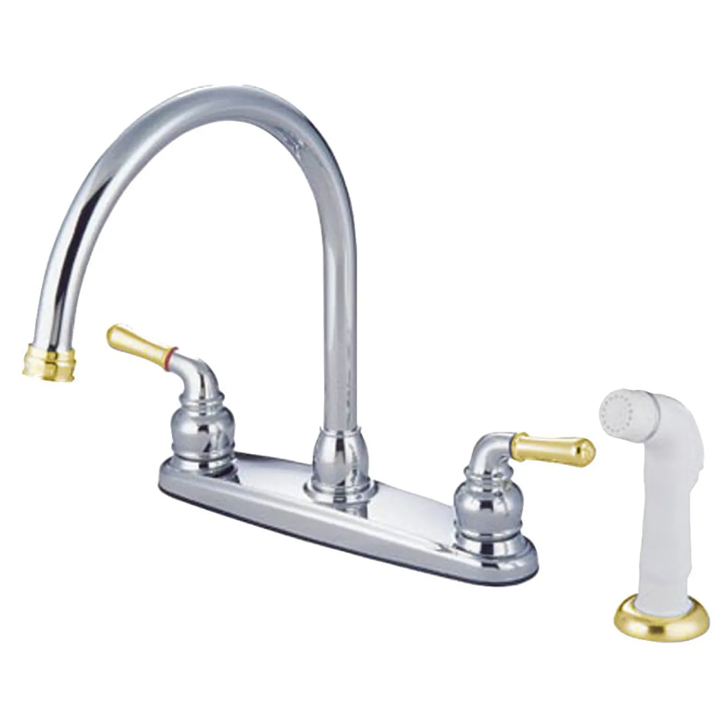 Kingston Brass Magellan Centerset 4-Hole Kitchen Faucet