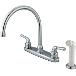 Kingston Brass Magellan Centerset 4-Hole Kitchen Faucet