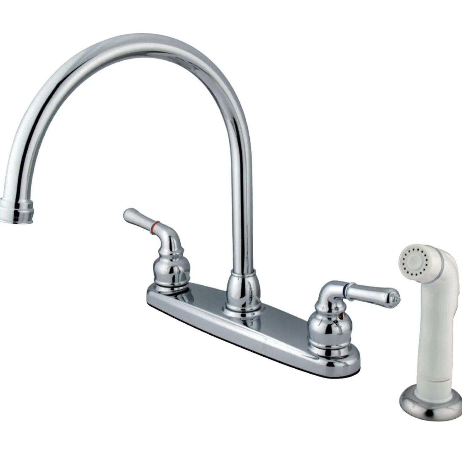 Kingston Brass Magellan Centerset 4-Hole Kitchen Faucet
