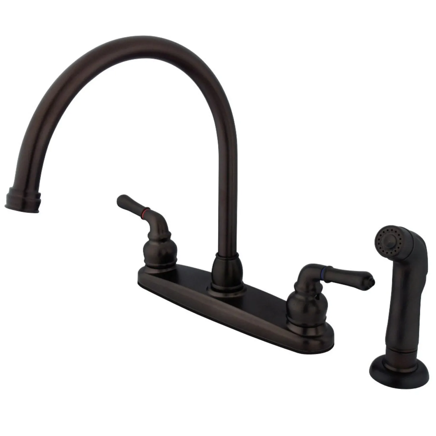 Kingston Brass Magellan Deck Mount Centerset Kitchen Faucet