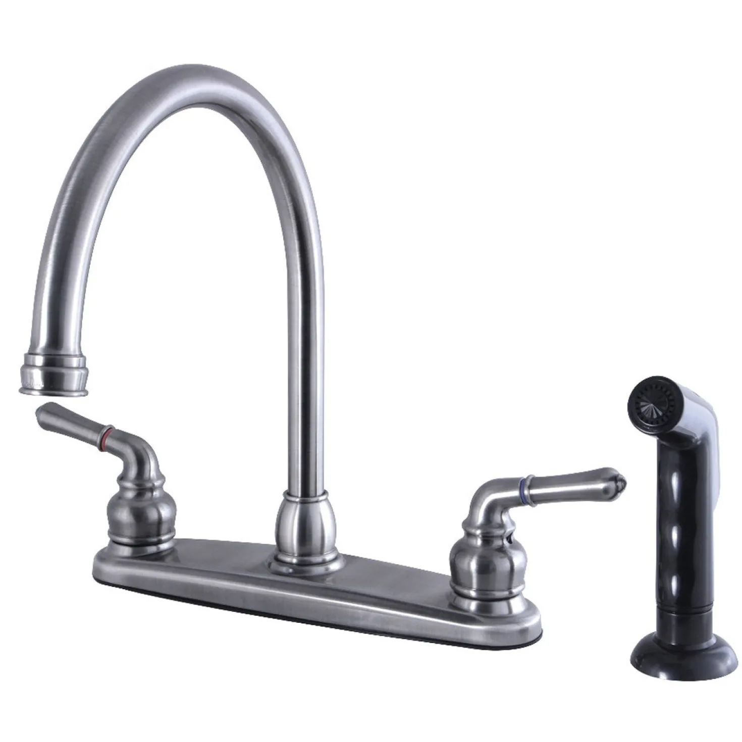Kingston Brass Magellan Deck Mount Centerset Kitchen Faucet