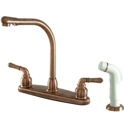 Kingston Brass Magellan Deck Mount 8-Inch Centerset Kitchen Faucet
