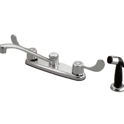 Kingston Brass Magellan Double Handle 8" Centerset Kitchen Faucet