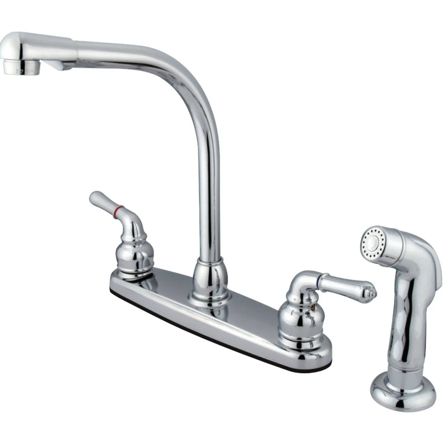 Kingston Brass Magellan 4-Hole Centerset Kitchen Faucet