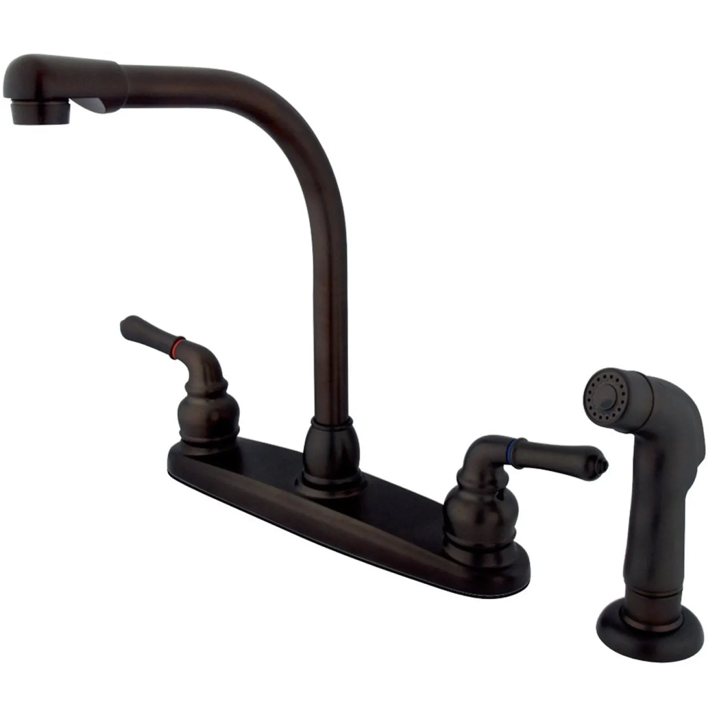 Kingston Brass Magellan 4-Hole Centerset Kitchen Faucet