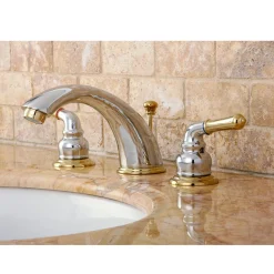 Kingston Brass Magellan 3-Hole Widespread Bathroom Faucet