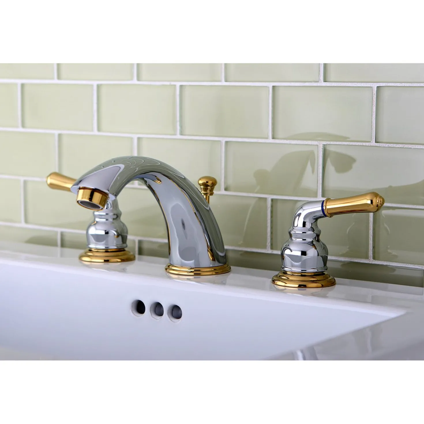 Kingston Brass Magellan 3-Hole Widespread Bathroom Faucet