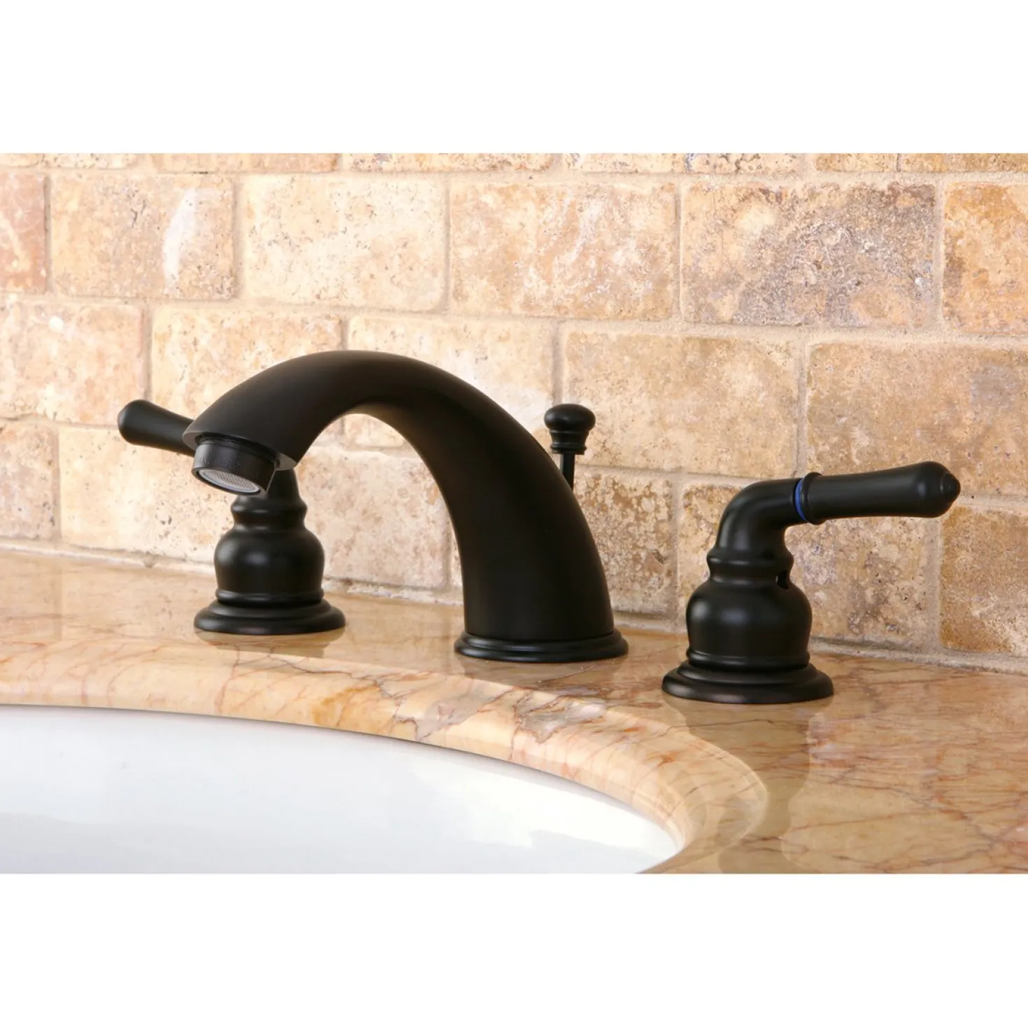 Kingston Brass Magellan 3-Hole Widespread Bathroom Faucet