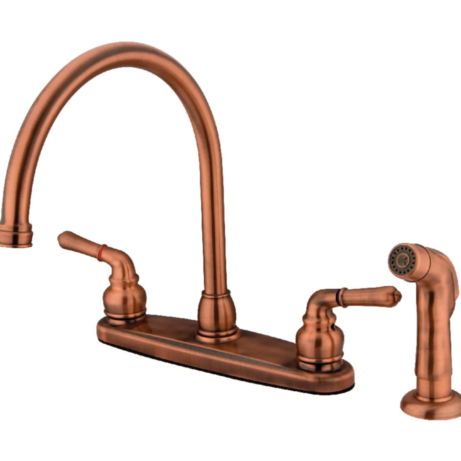 Kingston Brass Magellan 8-Inch Centerset Deck Mount Kitchen Faucet