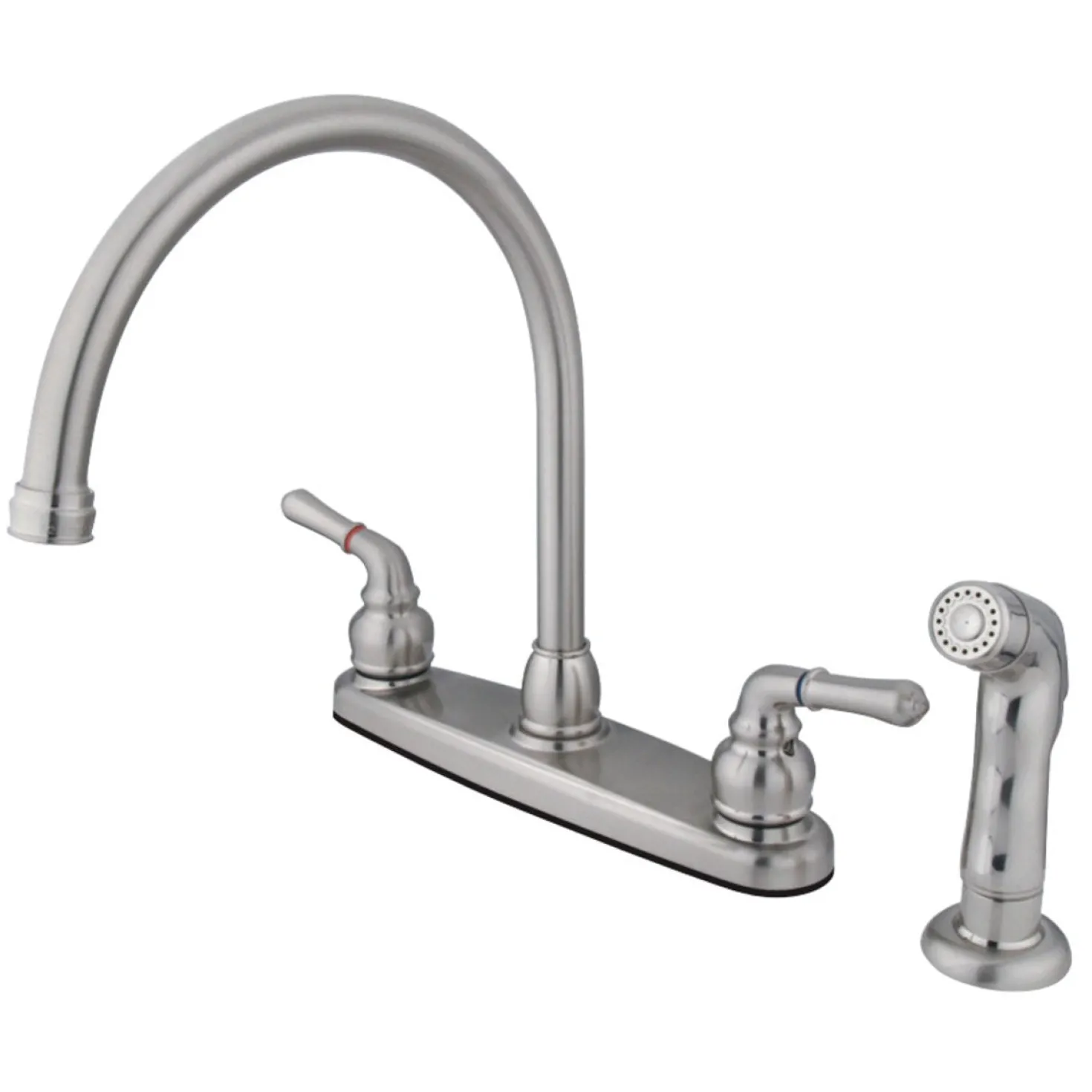 Kingston Brass Magellan 8-Inch Centerset Deck Mount Kitchen Faucet