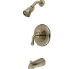 Kingston Brass Magellan Trim Only for Single Handle Tub and Shower Faucet in Satin Nickel