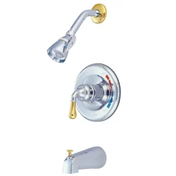 Kingston Brass Magellan Tub and Shower Faucet with Single Handle