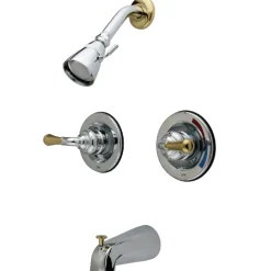 Kingston Brass Magellan Twin Handles Tub and Shower Faucet