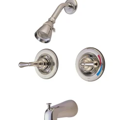 Kingston Brass Magellan Twin Handles Tub and Shower Faucet