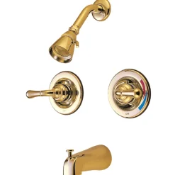 Kingston Brass Magellan Twin Handles Tub and Shower Faucet