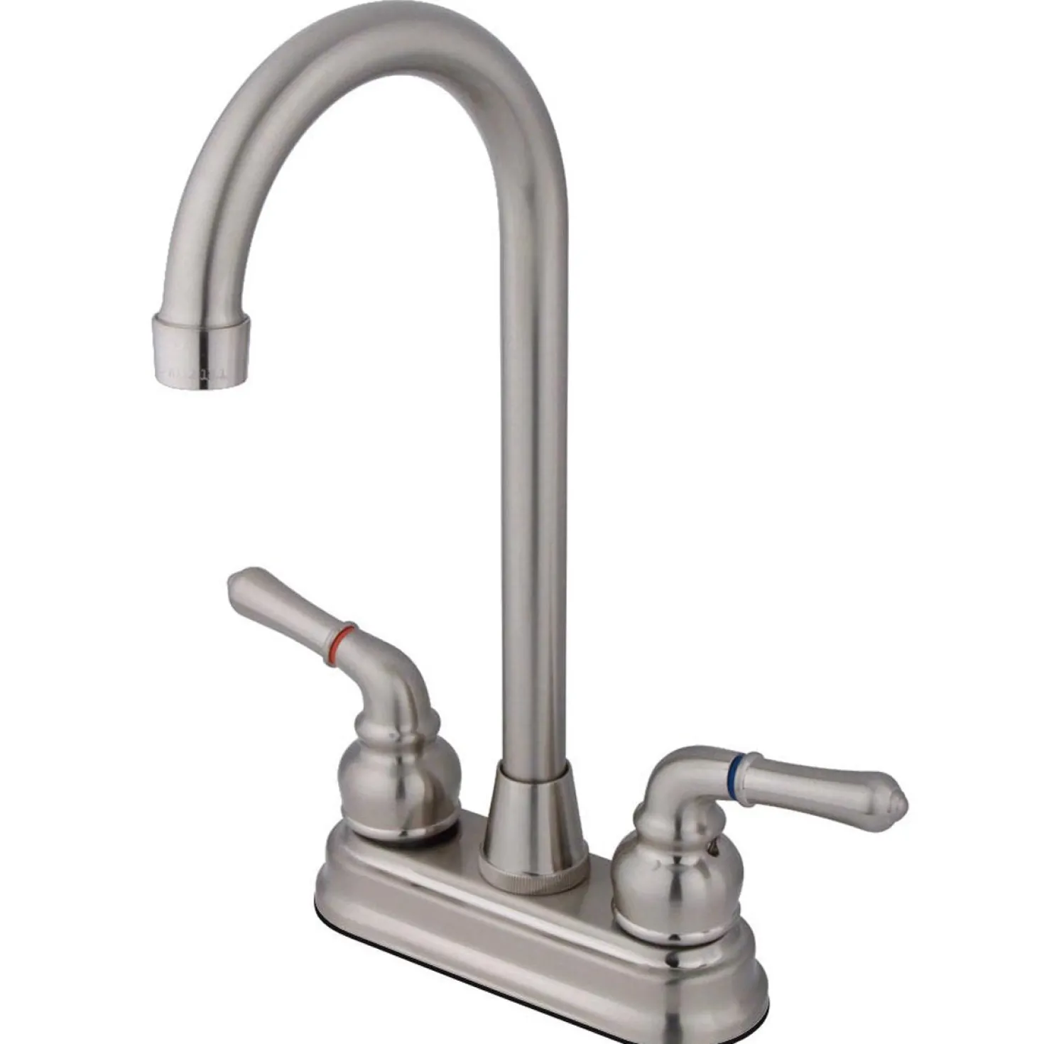 Kingston Brass Magellan Two Handle 4" Centerset High-Arch Bar Faucet