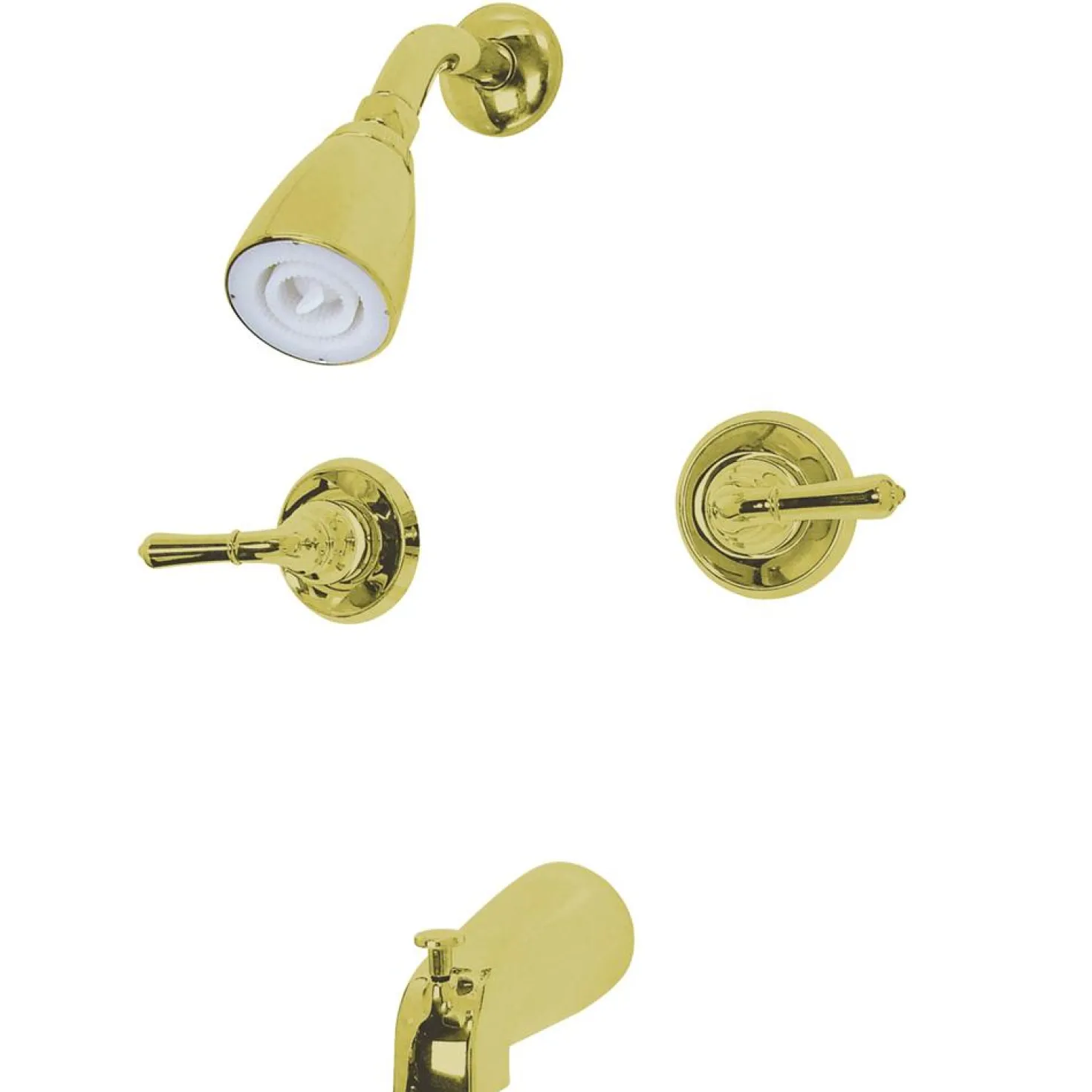 Kingston Brass Magellan Two Handle Solid Brass Tub and Shower Faucet