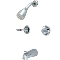 Kingston Brass Magellan Two Handle Solid Brass Tub and Shower Faucet