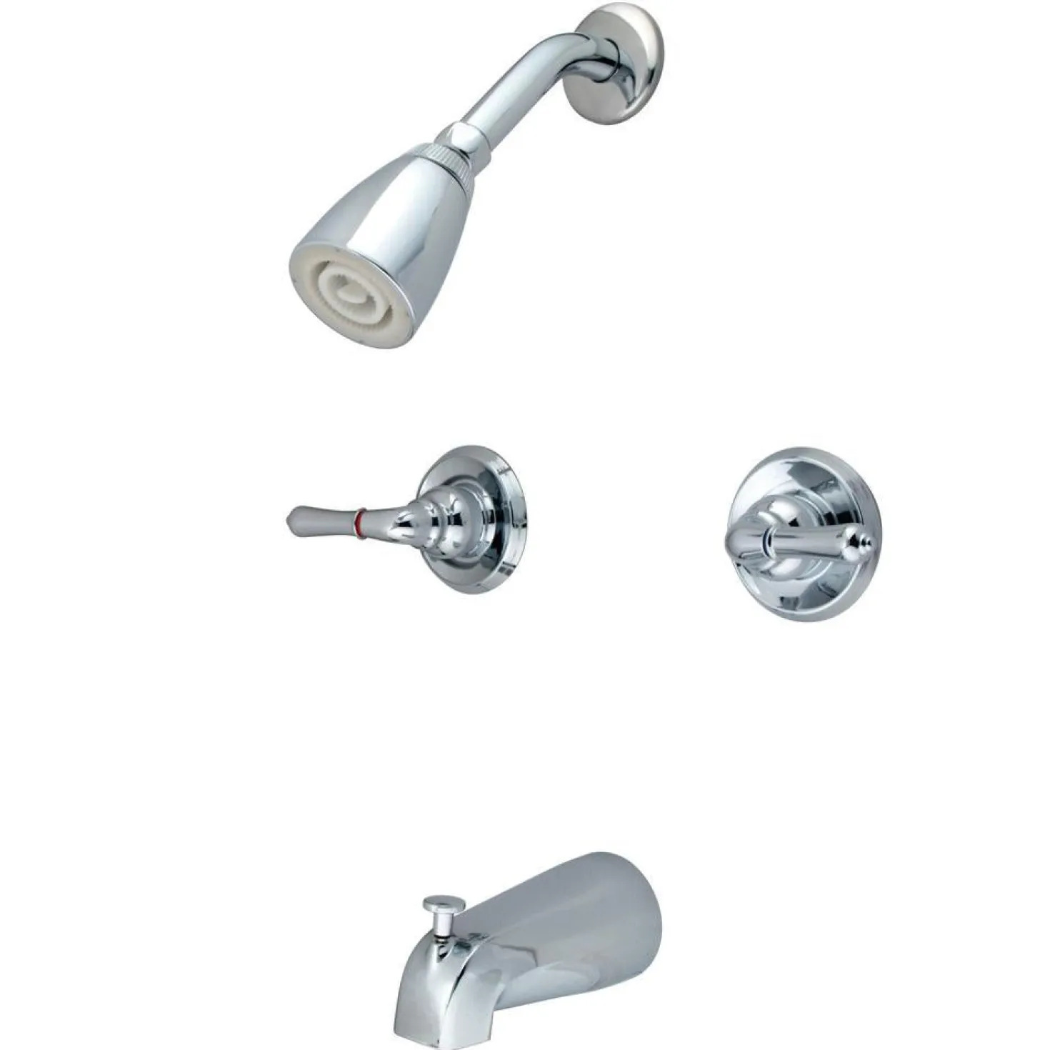 Kingston Brass Magellan Two Handle Solid Brass Tub and Shower Faucet