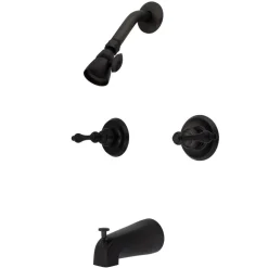 Kingston Brass Magellan Two Handle Tub and Shower Faucet in Oil Rubbed Bronze