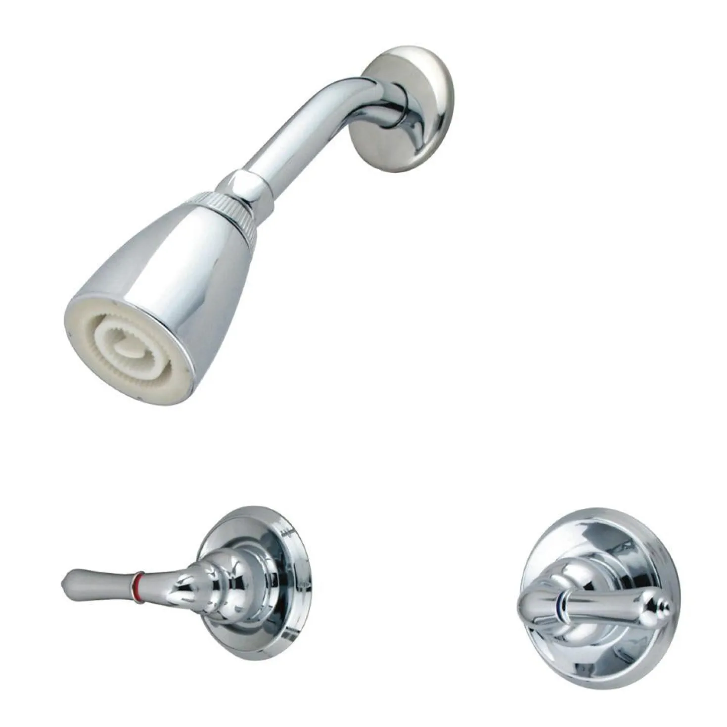 Kingston Brass Magellan Two Handle Shower Faucet in Polished Chrome