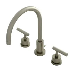 Kingston Brass Manhattan Deck Mount 8-Inch Widespread Bathroom Faucet