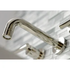 Kingston Brass Manhattan 2-Handle 8-Inch Wall Mount Bathroom Faucet