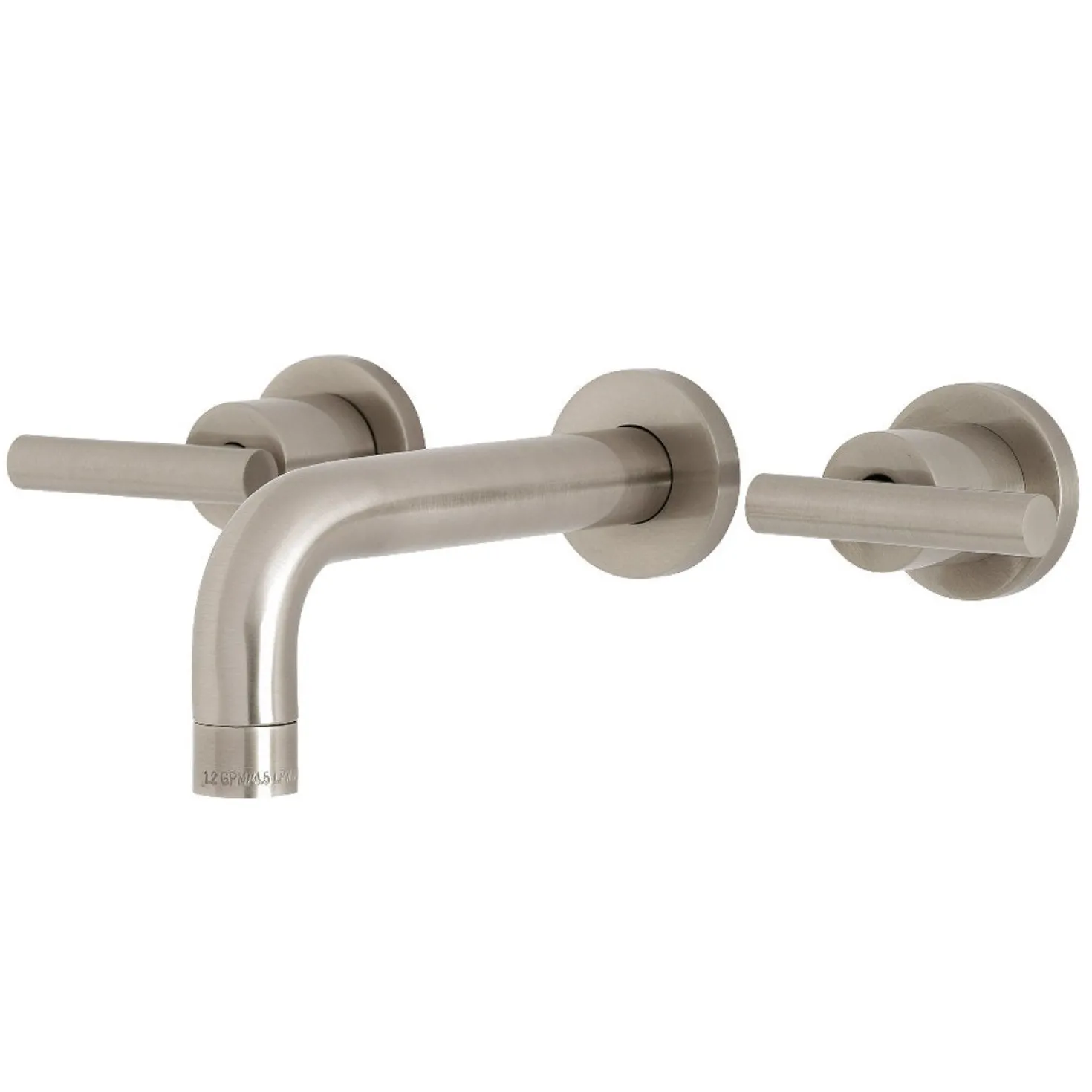 Kingston Brass Manhattan 2-Handle 8-Inch Wall Mount Bathroom Faucet