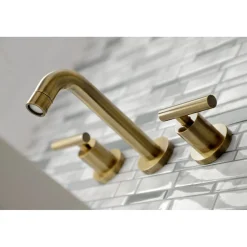 Kingston Brass Manhattan 2-Handle 8-Inch Wall Mount Bathroom Faucet