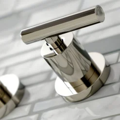 Kingston Brass Manhattan 2-Handle 8-Inch Wall Mount Bathroom Faucet