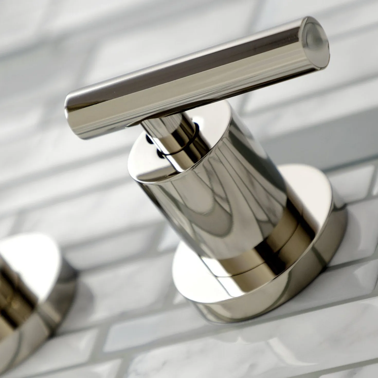 Kingston Brass Manhattan 2-Handle 8-Inch Wall Mount Bathroom Faucet