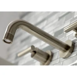 Kingston Brass Manhattan 2-Handle 8-Inch Wall Mount Bathroom Faucet
