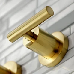 Kingston Brass Manhattan 2-Handle 8-Inch Wall Mount Bathroom Faucet