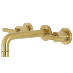 Kingston Brass Manhattan 2-Handle 8-Inch Wall Mount Bathroom Faucet