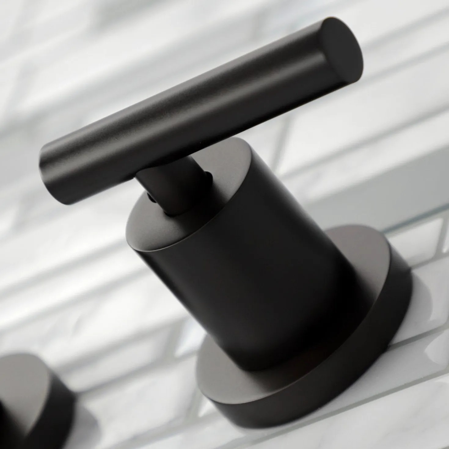 Kingston Brass Manhattan 2-Handle 8-Inch Wall Mount Bathroom Faucet