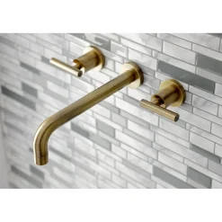 Kingston Brass Manhattan 2-Handle Wall Mount Roman Tub Faucet