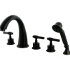Kingston Brass Manhattan Roman Tub Filler with Hand Shower