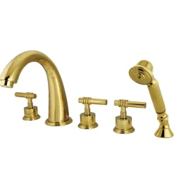 Kingston Brass Manhattan Roman Tub Filler with Hand Shower