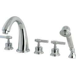 Kingston Brass Manhattan Roman Tub Filler with Hand Shower