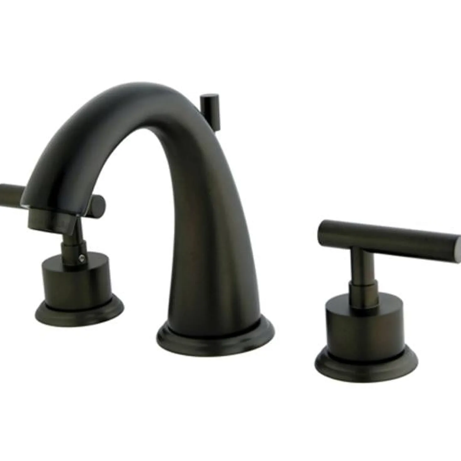 Kingston Brass Manhattan Two Handle 8" to 16" Widespread Lavatory Faucet with Brass Pop-up