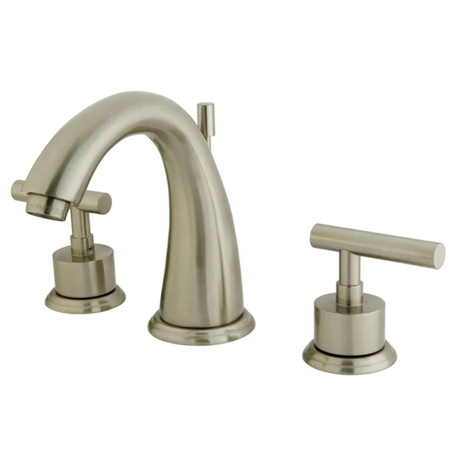 Kingston Brass Manhattan Two Handle 8" to 16" Widespread Lavatory Faucet with Brass Pop-up