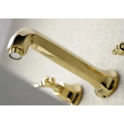 Kingston Brass Metropolitan 2-Handle Wall Mount Bathroom Faucet
