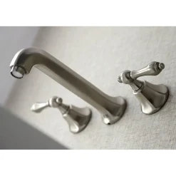 Kingston Brass Metropolitan 2-Handle Wall Mount Bathroom Faucet