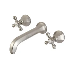Kingston Brass Metropolitan Wall Mount Two-Handle Bathroom Faucet
