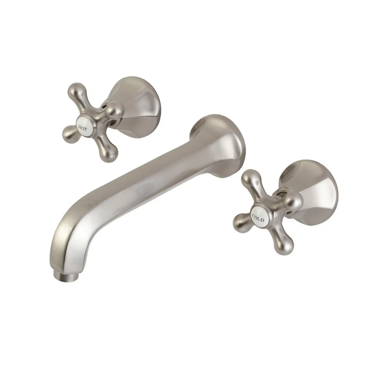 Kingston Brass Metropolitan Wall Mount Two-Handle Bathroom Faucet