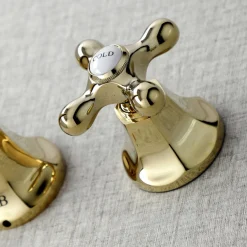 Kingston Brass Metropolitan Wall Mount Two-Handle Bathroom Faucet